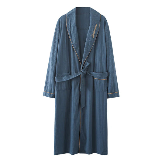 Police Blue Full Cotton Robes