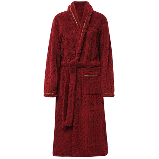 Red Coral Velvet Robe