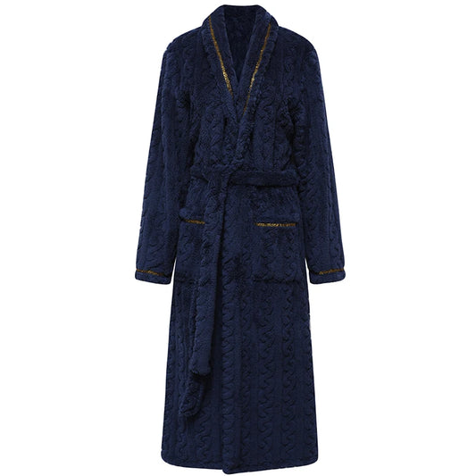 Blue Coral Velvet Robe