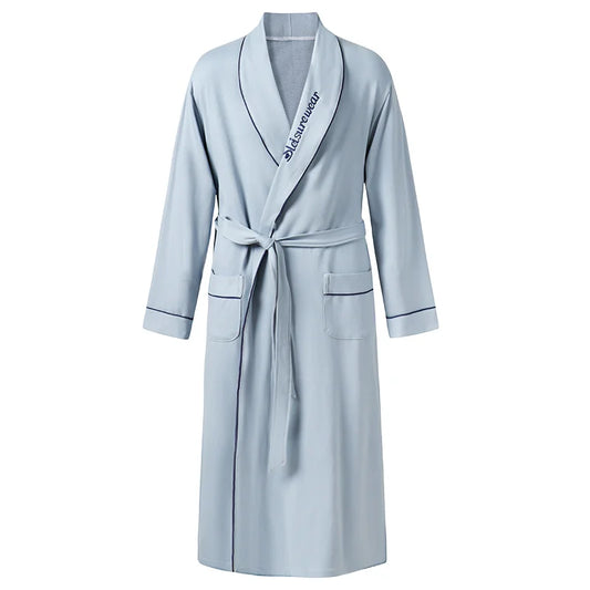 Pastel Blue Full Cotton Robes