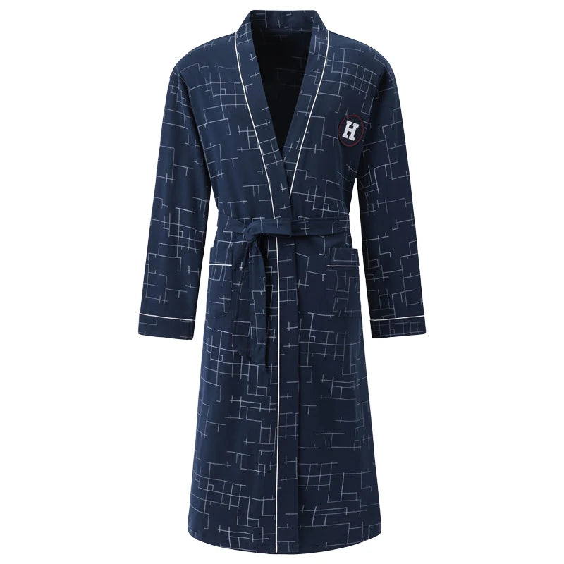 Yankees Blue Full Cotton Robes